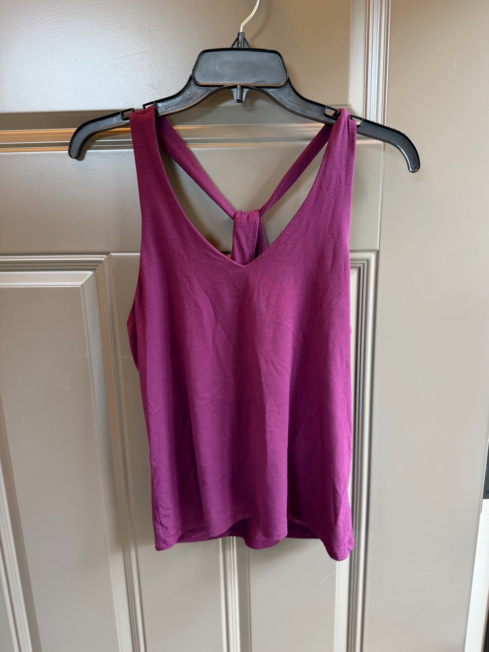 Athleta Women’s V-Neck Tank Top with Twist Back - Magenta, Size SP